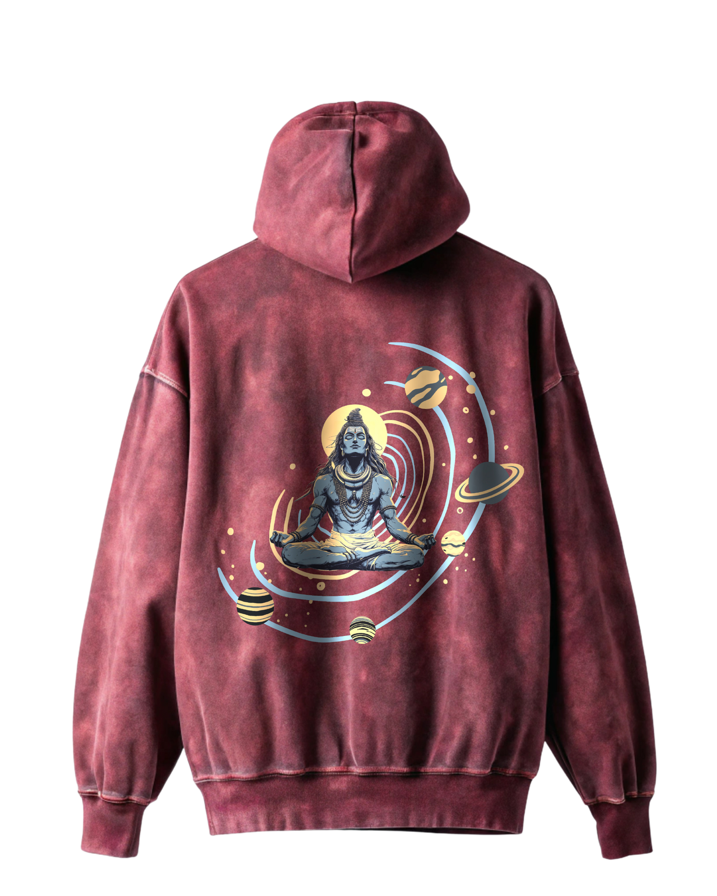 The Cosmic Shiva Acid-wash Hoodie